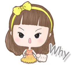 Meeny lovely girl sticker #14009430