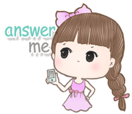 Meeny lovely girl sticker #14009433