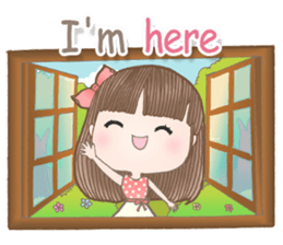 Meeny lovely girl sticker #14009434