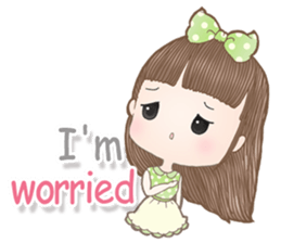 Meeny lovely girl sticker #14009435