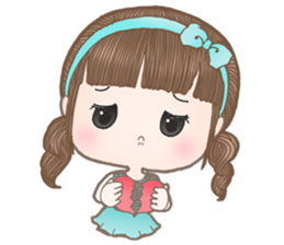 Meeny lovely girl sticker #14009437