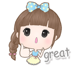 Meeny lovely girl sticker #14009442