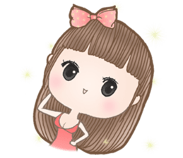 Meeny lovely girl sticker #14009445