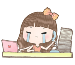 Meeny lovely girl sticker #14009448