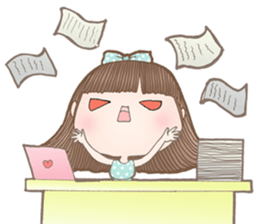 Meeny lovely girl sticker #14009449