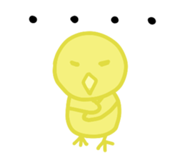 Cute chick Opine sticker #14009838