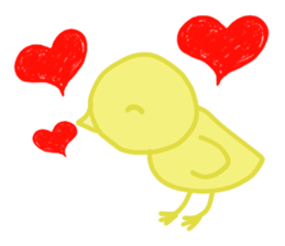 Cute chick Opine sticker #14009839