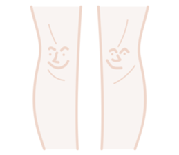Let Knees Do The Talking sticker #14010194