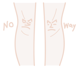 Let Knees Do The Talking sticker #14010195