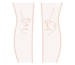 Let Knees Do The Talking sticker #14010196