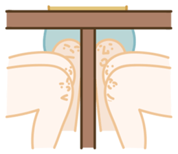 Let Knees Do The Talking sticker #14010224