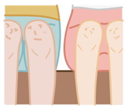 Let Knees Do The Talking sticker #14010225