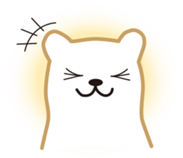 Working polar bear KUMAKEY sticker #14010290