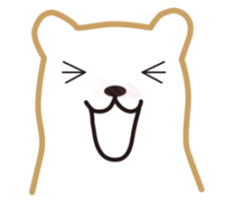 Working polar bear KUMAKEY sticker #14010291