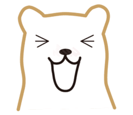 Working polar bear KUMAKEY sticker #14010291