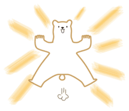 Working polar bear KUMAKEY sticker #14010295