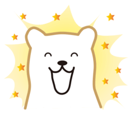 Working polar bear KUMAKEY sticker #14010296