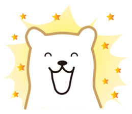 Working polar bear KUMAKEY sticker #14010296