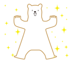 Working polar bear KUMAKEY sticker #14010298