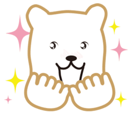 Working polar bear KUMAKEY sticker #14010299