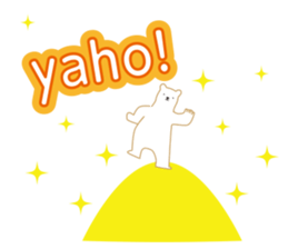 Working polar bear KUMAKEY sticker #14010300