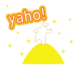 Working polar bear KUMAKEY sticker #14010300