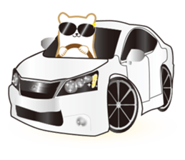 Working polar bear KUMAKEY sticker #14010308