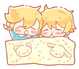 Kindergarten children of twins Sticker sticker #14010792