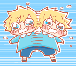 Kindergarten children of twins Sticker sticker #14010796