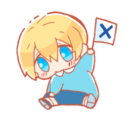 Kindergarten children of twins Sticker sticker #14010808