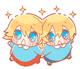 Kindergarten children of twins Sticker sticker #14010814