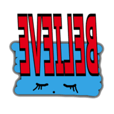 Trendy positive and negative word game-3 sticker #14011955