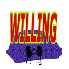 Trendy positive and negative word game-3 sticker #14011966