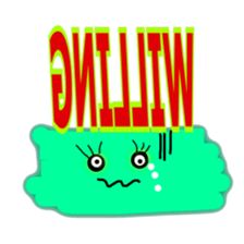 Trendy positive and negative word game-3 sticker #14011967