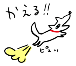 Dog's everyday feelings 01 sticker #14012009