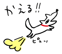 Dog's everyday feelings 01 sticker #14012009