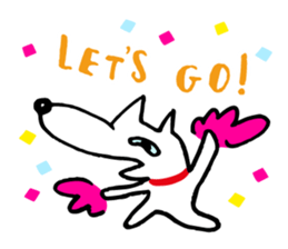 Dog's everyday feelings 01 sticker #14012012