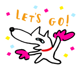 Dog's everyday feelings 01 sticker #14012012