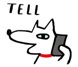 Dog's everyday feelings 01 sticker #14012022