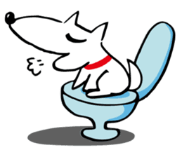 Dog's everyday feelings 01 sticker #14012024