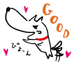 Dog's everyday feelings 01 sticker #14012032