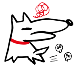 Dog's everyday feelings 01 sticker #14012040