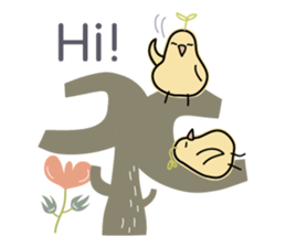 The fifty-eight birds sticker #14012540