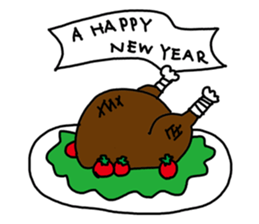 The birds new year sticker #14013263