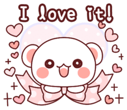 Fluffy Bear Sweet 40set sticker #14014157