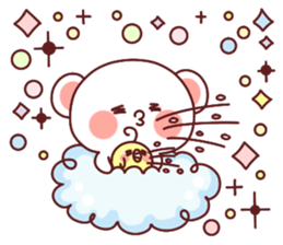 Fluffy Bear Sweet 40set sticker #14014173