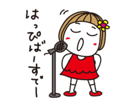 Bangs short girl vol.27 sticker #14015222