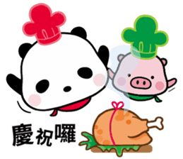 Merry X'mas with Panda & Pig(Ellya) sticker #14015371