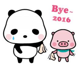 Merry X'mas with Panda & Pig(Ellya) sticker #14015402