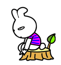 Animation of the poker-face-rabbit sticker #14015950